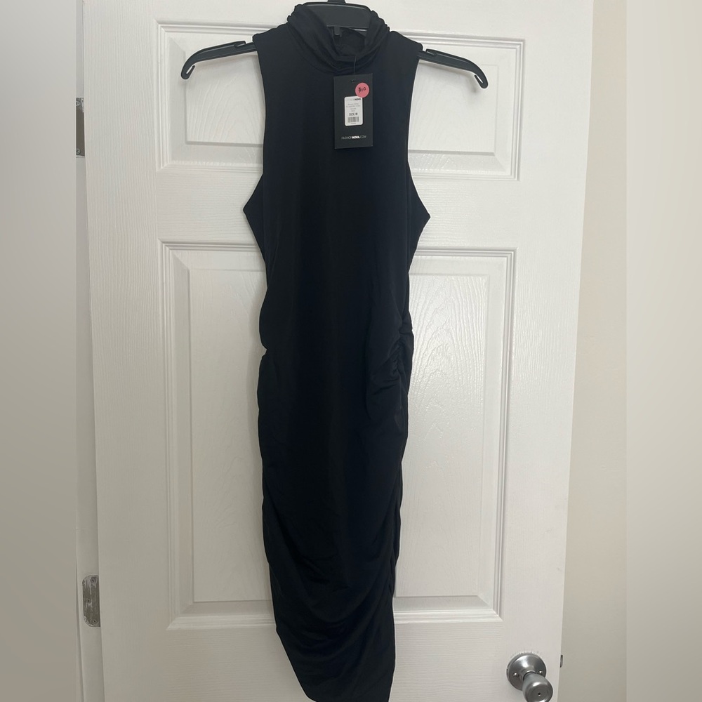 Fashion Nova Black Midi Dress